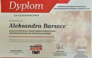 "Nie m&oacute;wię szeptem, gdy m&oacute;wię skąd jestem" - wyniki konkursu 1