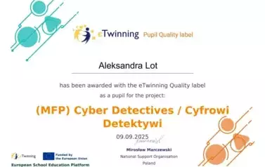 Sukcesy w projekcie e-twining 5