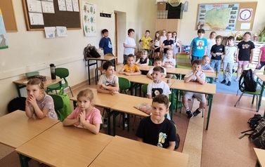 Wizyta dzieci z 0a w klasie 3a 3