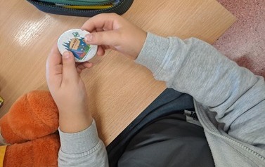 Pierwsze dni klasy 1a w szkole 7