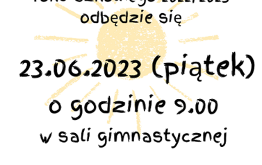 Zakończenie roku - informacja