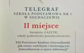 Sukcesy polonistyczne klasy 8a w konkursach powiatowych 5
