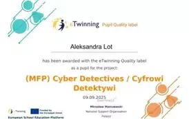 Sukcesy w projekcie e-twining 5
