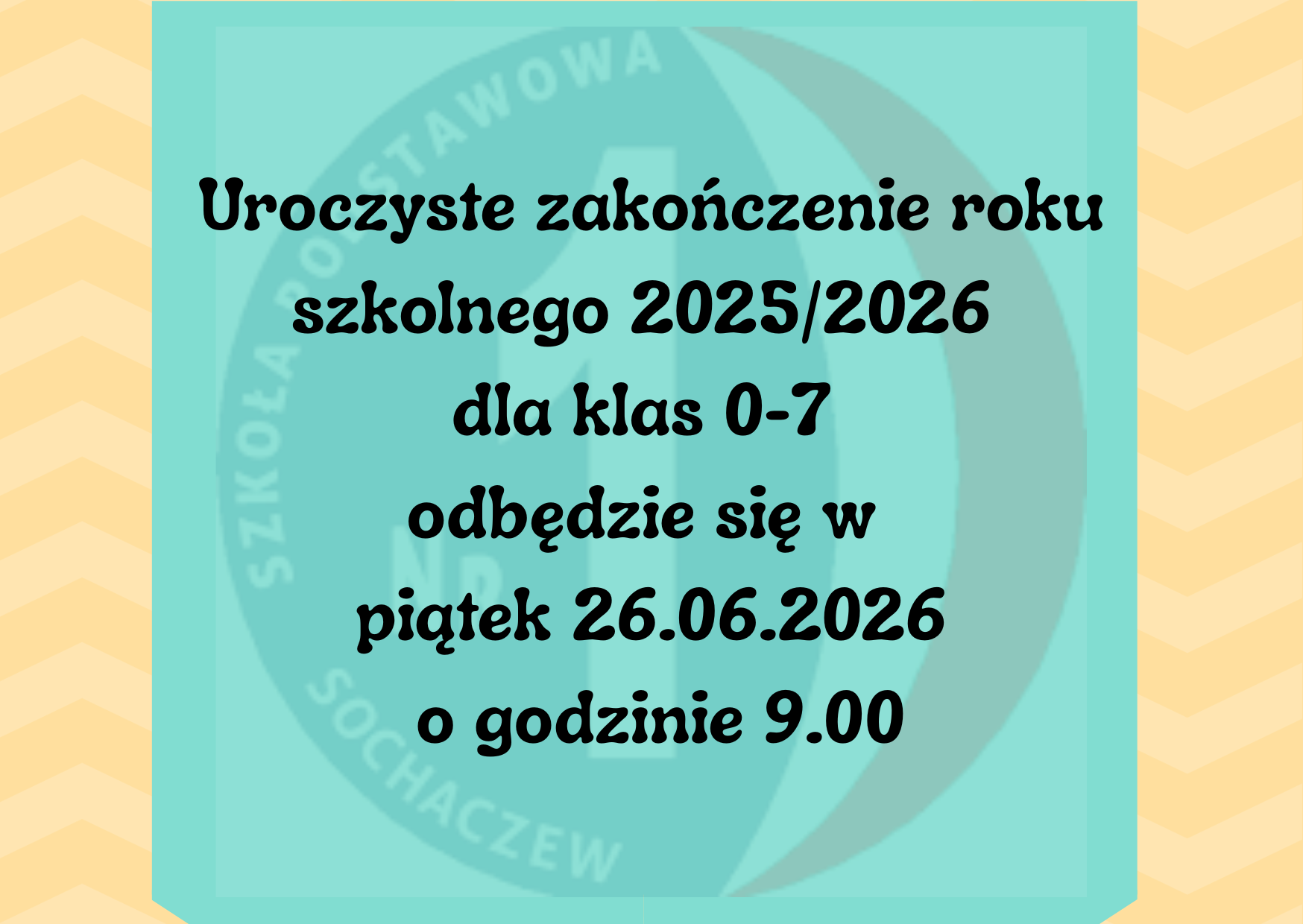 Zakońćzenie klas 0-7