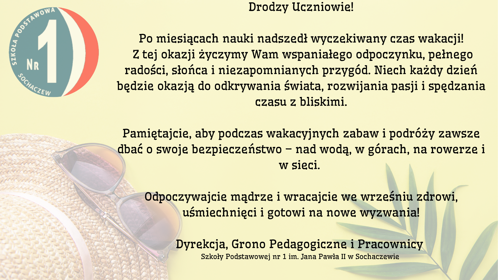 Życzenia wakacyjne