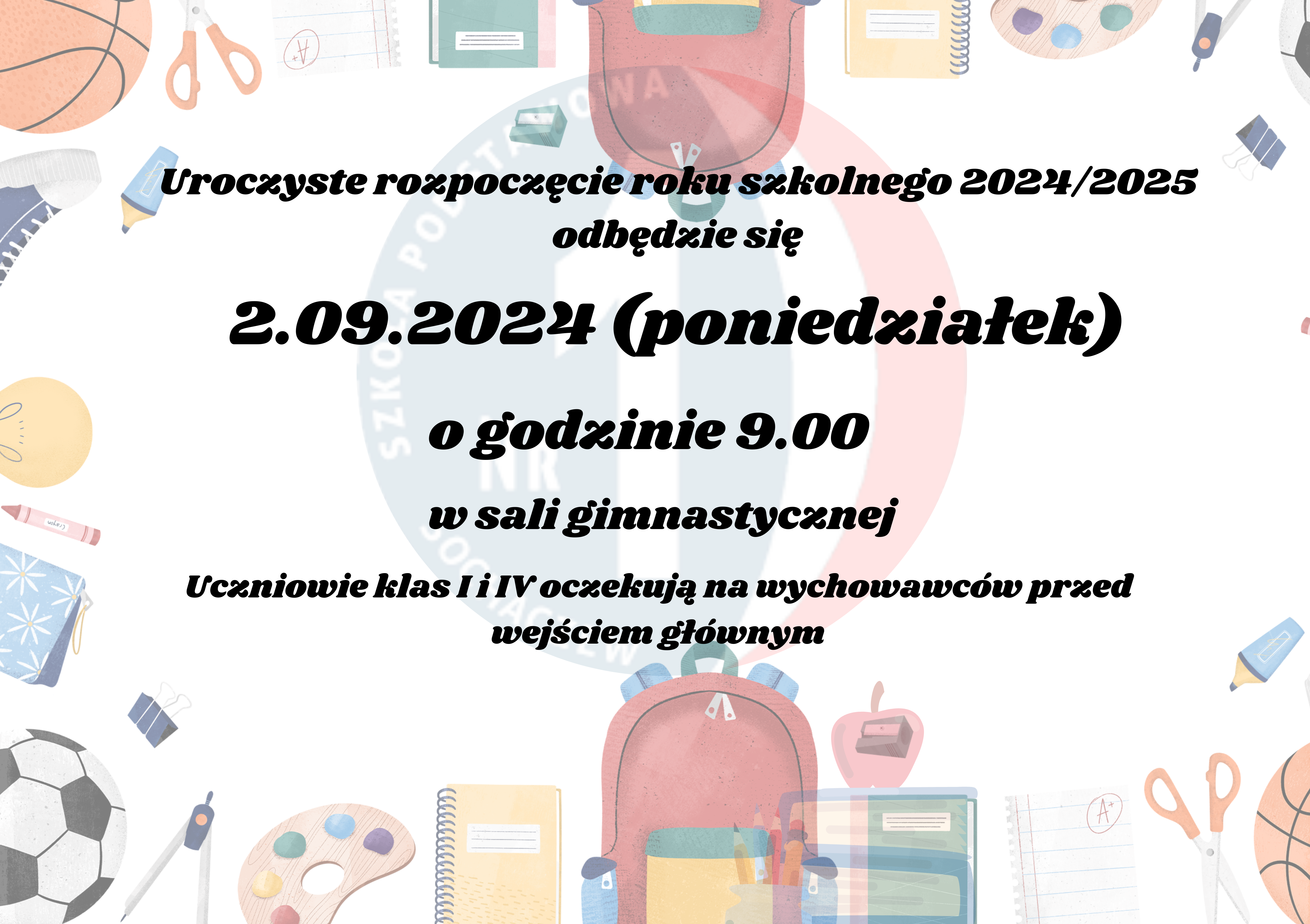 Uroczyste rozpoczęcie roku szkolnego