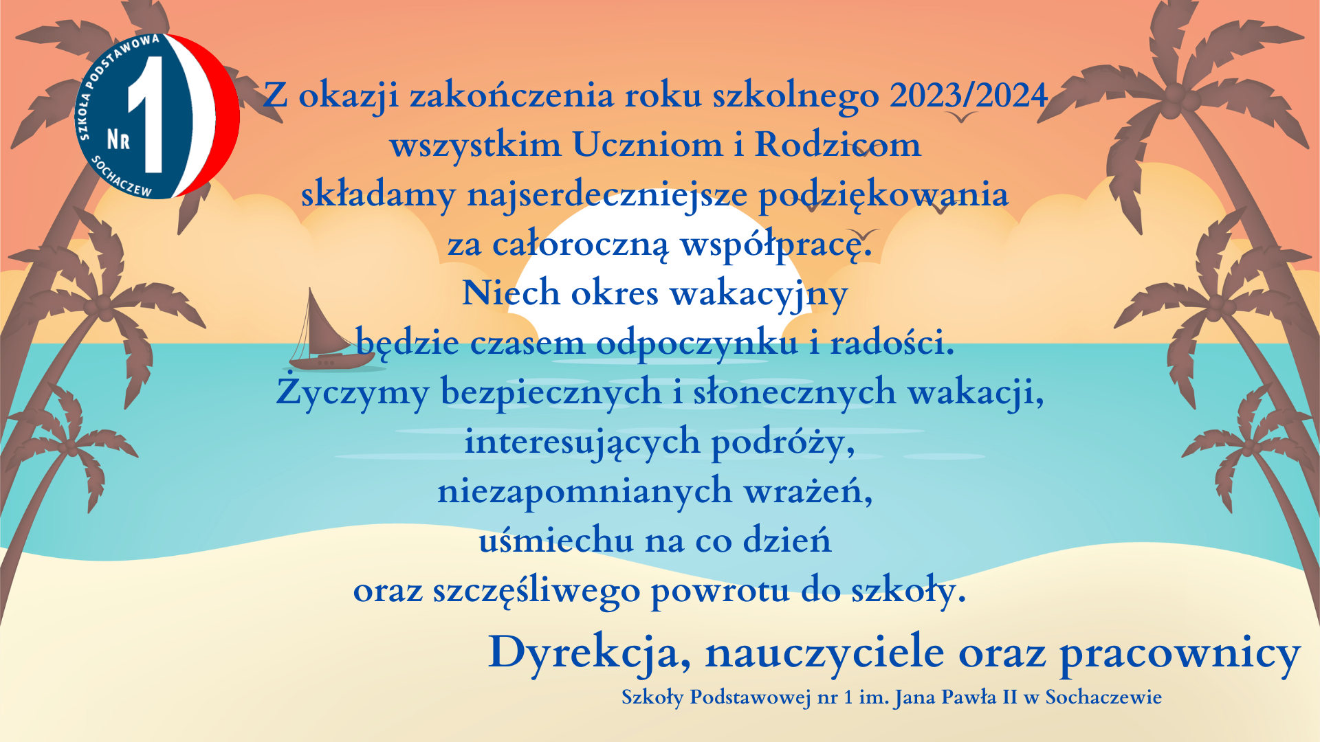 Życzenia wakacyjne