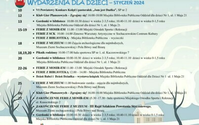 Zdjęcie do Wydarzenia dla dzieci w Sochaczewie