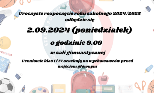 Zdjęcie do Uroczyste rozpoczęcie roku szkolnego