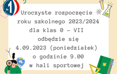 Zdjęcie do Rozpoczęcie roku szkolnego 2023/2024