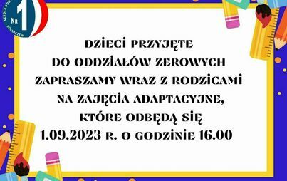 Zdjęcie do Dni adaptacyjne w zer&oacute;wkach