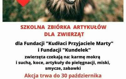 Zdjęcie do Szkolna zbi&oacute;rka artykuł&oacute;w dla zwierząt