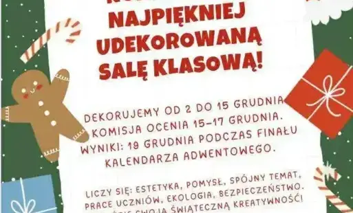 Zdjęcie do Konkurs na najpiękniej udekorowaną salę klasową