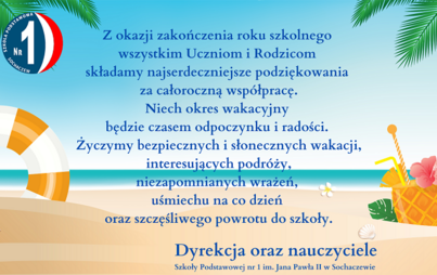 Zdjęcie do Życzenia wakacyjne